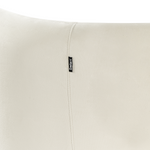 3-Sitzer Sofa Samtstoff weiss geschwungene Form VELTADA