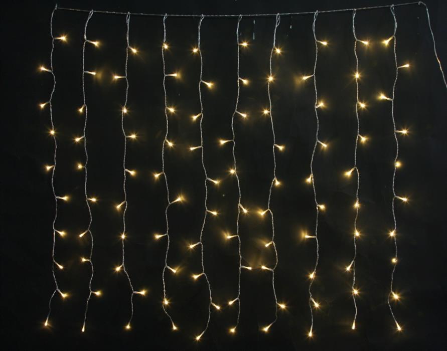 LED Lichtervorhang Outdoor mit 10 Strängen Total 100 LED B: 100cm H: 100cm