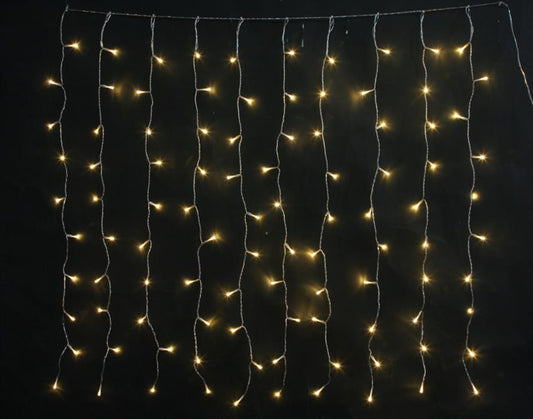 LED Lichtervorhang Outdoor mit 10 Strängen Total 100 LED B: 100cm H: 100cm