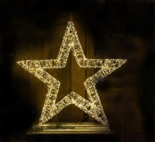 LED Stern Outdoor aus Metall 
mit 960 LED und 3D Optik 
L8cm x B38cm x H36.5cm