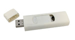 Feuerzeug mit Glühspirale USB Stick zum Aufladen Farbe: weiss im Display