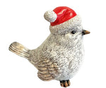 Deko Vogel mit roter XMAS Mütze