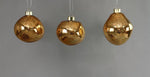 Weihnachtskugel Glas organic 3er Set gold mercury D8-9cm
