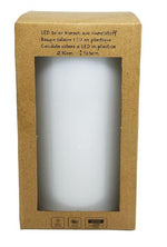 LED Solar Kerze Kunststoff 
Outdoor wasserdicht IP44 
D:10cm - H:19.5cm 
Farbe weiss