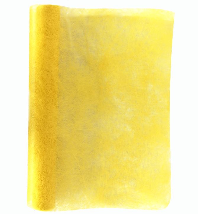 Dekostoff "Vlies" gerollt und geschnitten 
36cm x 300cm 
Farbe: gelb