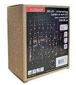 LED Lichtervorhang Outdoor mit 20 Strängen Total 200 LED B:200cm H:100cm