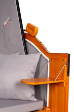 Strandkorb "Ostsee" Uni-Grau Massivholzgestell / wetterfestes Kunstrattan (schwarz)