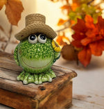 Deko Frosch 
mit Hut und Blume 
7 x 5.8 x 8.5cm