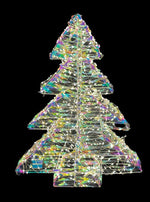 LED Tannenbaum Candy Outdoor aus Metall mit 720LED Micro Light Farbige PET Streifen