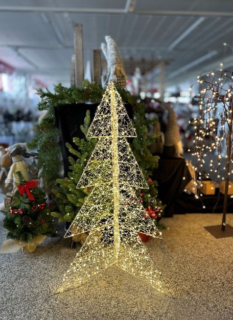 LED Tannenbaum Outdoor aus Metall mit 720LED Micro LED Lichterkette und Metalldraht