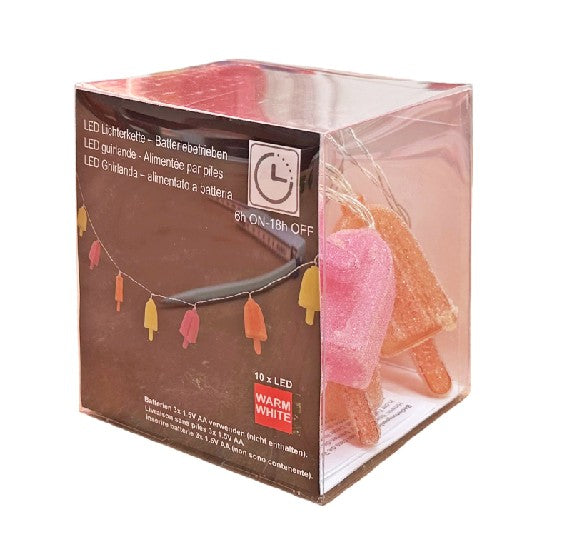 LED Lichterkette Ice Cream 10 LED - L: 165cm