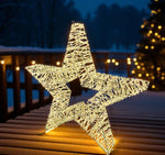 LED Stern Outdoor Metall mit 2000 LED Farbe: Silber D: 120cm - T:16cm