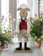 Deko Schaf aus Holz
auf Sockel
Farbe: Rot weiss
L:14cm B:5cm H:39cm