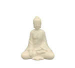 Buddha aus Porzellan 
Farbe: Weiss
L:13.2cm B:8.5cm H:16.8cm