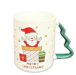 Xmas Tasse weiss mit Weihnachtsbaumhenkel H10cm