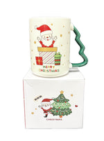 Xmas Tasse weiss mit Weihnachtsbaumhenkel H10cm