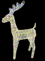 LED Rentier Candy Outdoor aus Metall mit 960 Micro LED Farbige PET Streifen