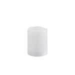 LED Solar Kerze Kunststoff 
Outdoor wasserdicht IP44 
D:7.5cm - H:10cm 
Farbe weiss