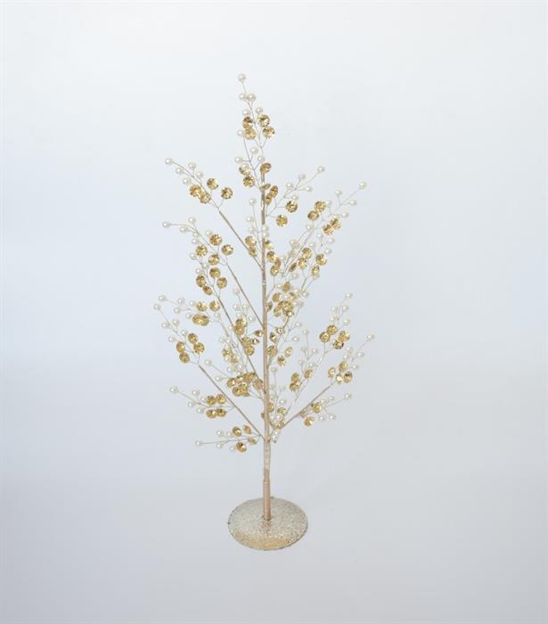 Arbre en cristal LED avec pierres en verre
 et une guirlande lumineuse
 15 LED hauteur 35cm