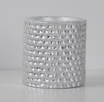 Teelichthalter aus Keramik
Design: gehämmertes Silber
D:7cm x H:7cm