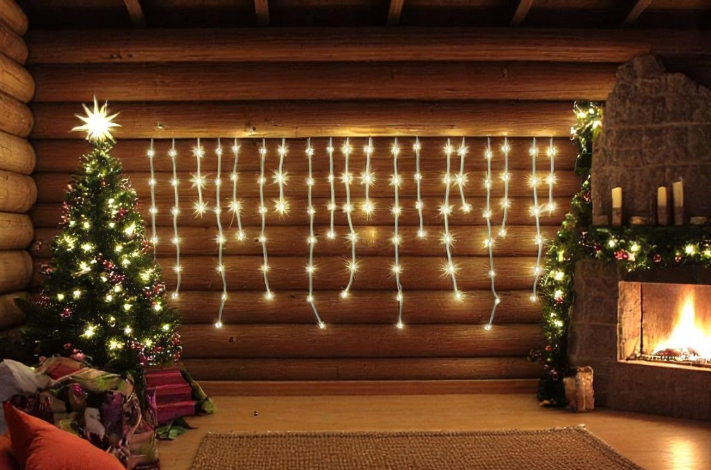 LED Lichtervorhang Outdoor dew drop "Icicle" mit Total 240 LED