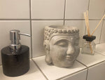 Citronella Kerze Buddha Kopf 
Material Zement
Grösse 13.5x13.5x13cm