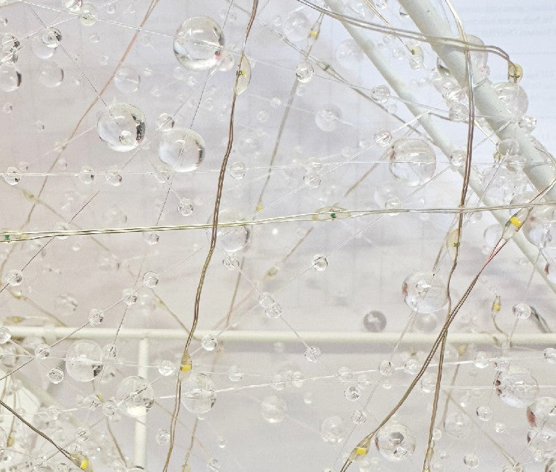 LED Tannenbaum weiss Outdoor aus Metall mit 500 LED Micro Light