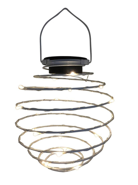 LED Solar Spiral Hängelampe 
D=16cm mit 20 LED 
Microlight
Farbe: Weiss