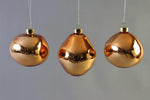 Weihnachtskugel Glas organic 3er Set apricot shiny D8-9cm