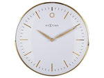 Orologio da parete NeXtime Small Glamour 30 Ø, oro/bianco