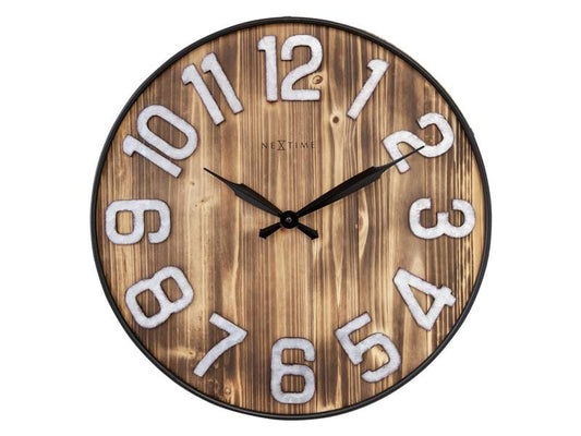 NeXtime horloge murale Aberdeen bois/métal, 50 cm