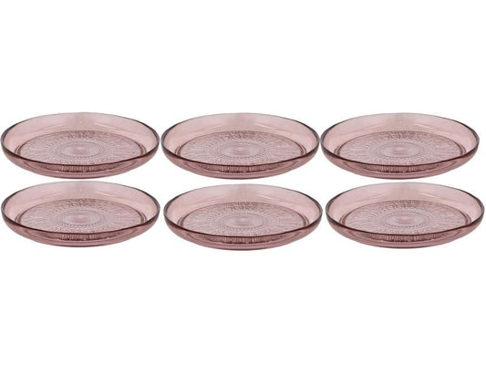 Bitz Kusintha assiettes petit-déjeuner et dessert Ø 25 cm, lot de 6, rose