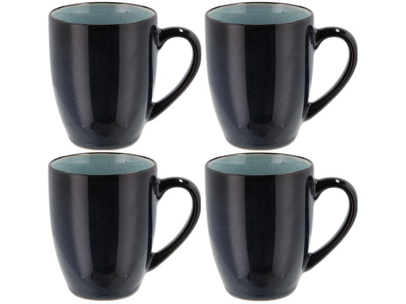 Tasses à café Bitz 300 ml, lot de 4, bleu foncé/bleu clair