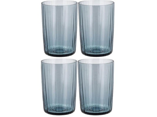 Bitz Trinkglas Kusintha 280 ml, 4 Stück, Dunkelblau