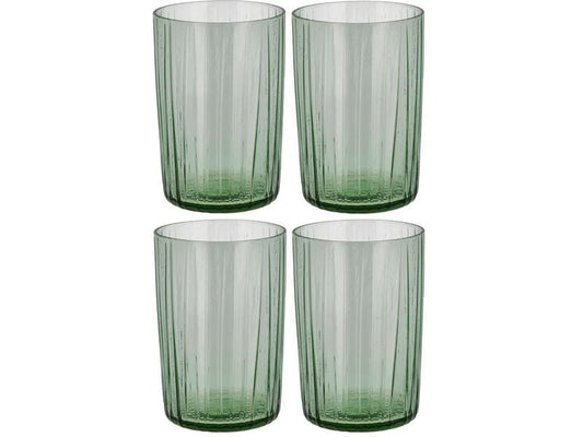 Bitz Trinkglas Kusintha 280 ml, 4 Stück, Grün