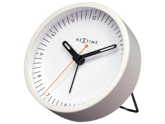 NeXtime Réveil Classique Petit Blanc