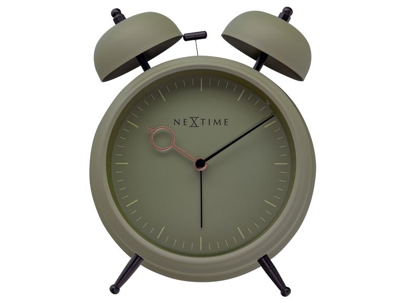 NeXtime Réveil Classique Golden Hour Vert Olive