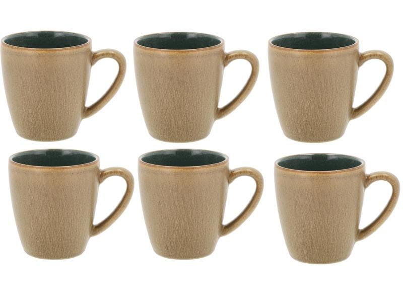 Bitz tazza da caffè Wood 190 ml, set da 6, Wood/Forest 