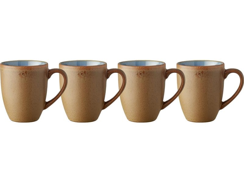 Tasse à café Bitz Bois 300 ml, lot de 4, Bois/Océan