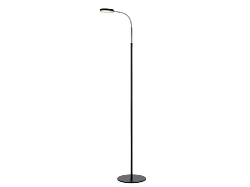 Markslöjd lampadaire Flex, 3000K, 5W, noir/chrome