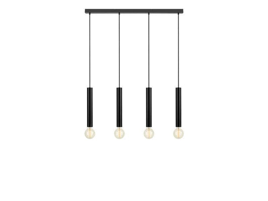 Lampada a sospensione Markslöjd Sencillo, 4 x E27, massimo 40 W, nera