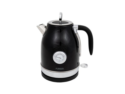 FURBER Wasserkocher Brando 1.7 l, Schwarz glanz