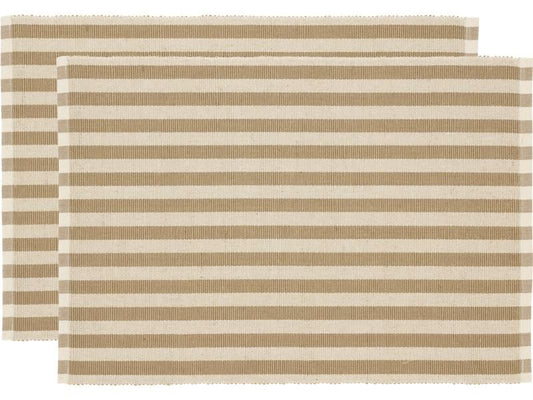 Södahl Tischset Statement Stripe 48 cm x 33 m, 2 Stück, Beige