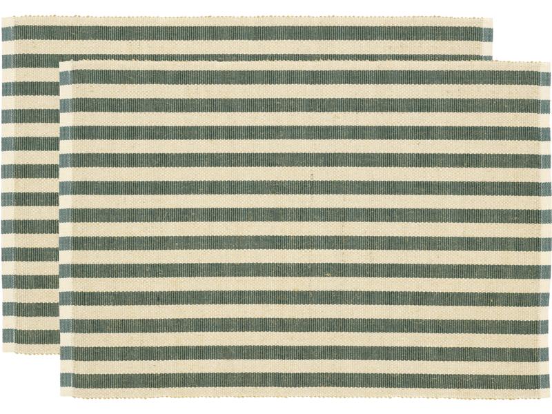 Södahl tovaglietta Statement Stripe 48 cm x 33 m, 2 pezzi, beige/verde 