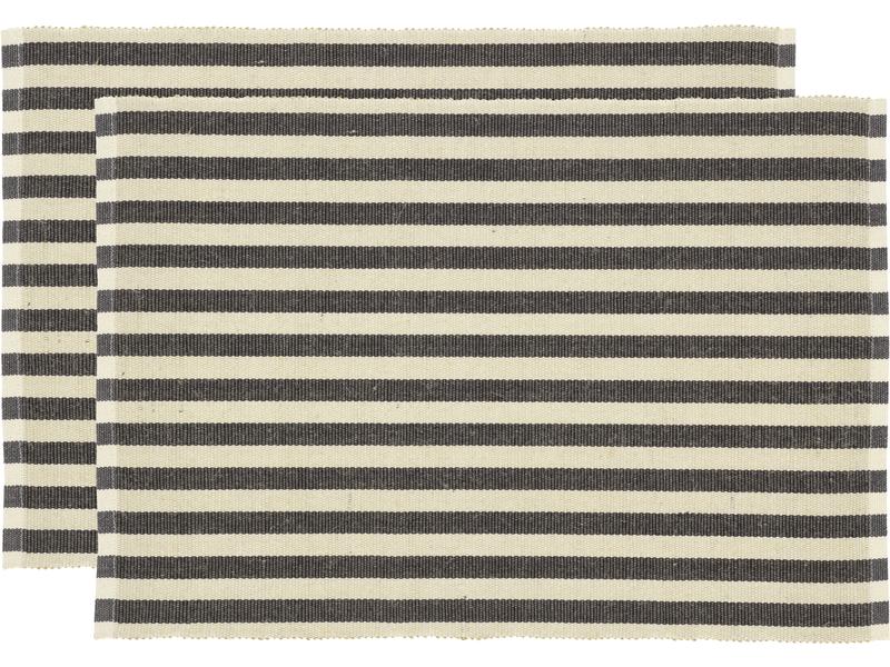 Tovaglietta Södahl Statement Stripe 48 cm x 33 m, beige/nero