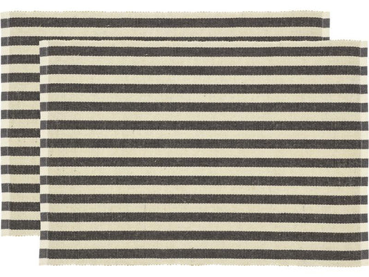 Tovaglietta Södahl Statement Stripe 48 cm x 33 m, beige/nero