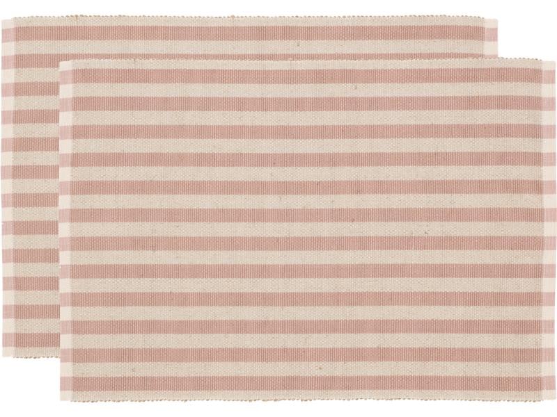 Tovaglietta Södahl Statement Stripe 48 cm x 33 m, 2 pezzi, beige/rosa