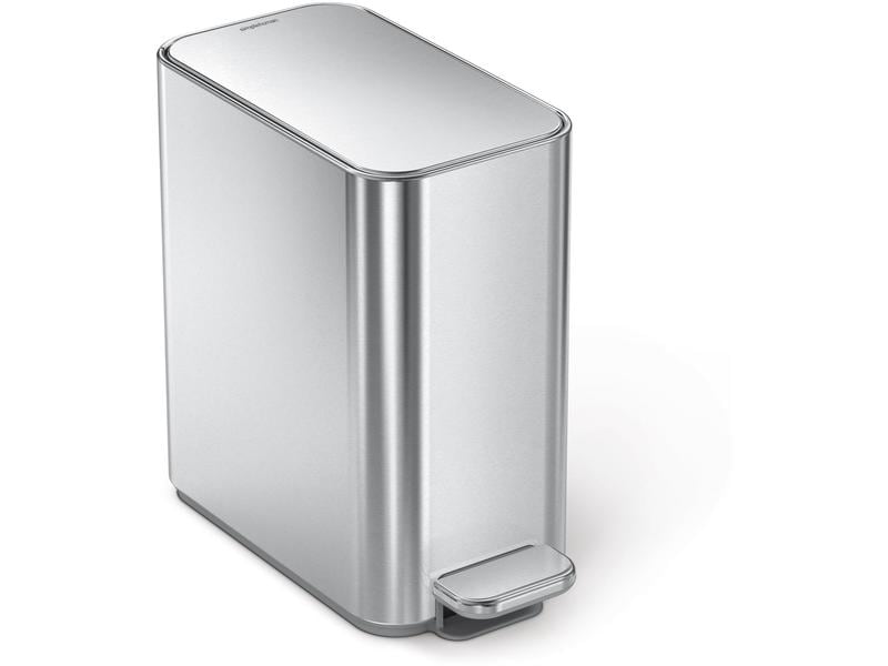 Poubelle à pédale Simplehuman 5 l, argent