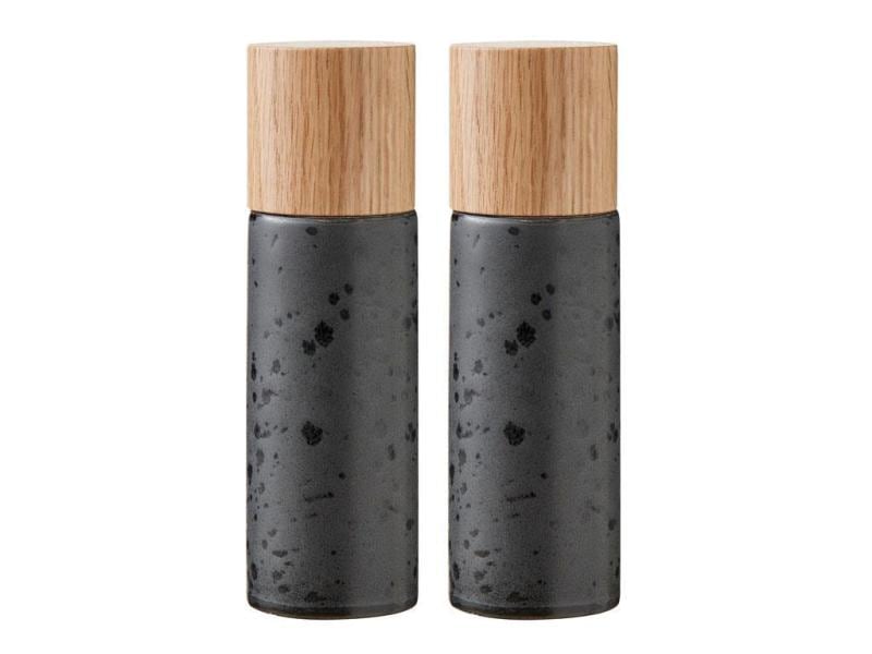 Macina sale e pepe Bitz 2 pezzi, 16,7 cm, nero 