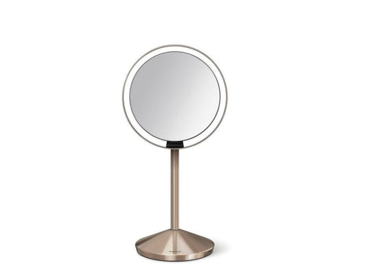 Specchio cosmetico Simplehuman con sensore 12 cm oro rosa